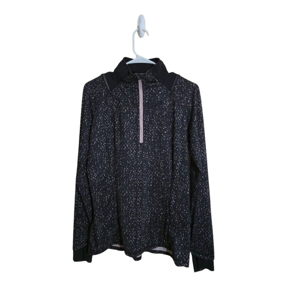 Lululemon Top Women 8 Go The Distance Berry Black Athleisure Sportswear Crossfit